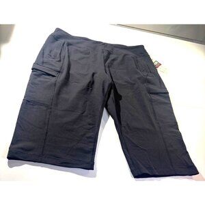 Duluth Womens NoGA Namastash Capri Pants XL Black Supplex & Lycra Blend